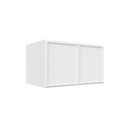 Load image into Gallery viewer, RTA - Slim Shaker Oatmeal - 24&quot;Deep Double Door Wall Cabinets - 36&quot;W x 21&quot;H x 24&quot;D