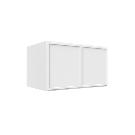 RTA - Slim Shaker Oatmeal - 24"Deep Double Door Wall Cabinets - 36"W x 21"H x 24"D