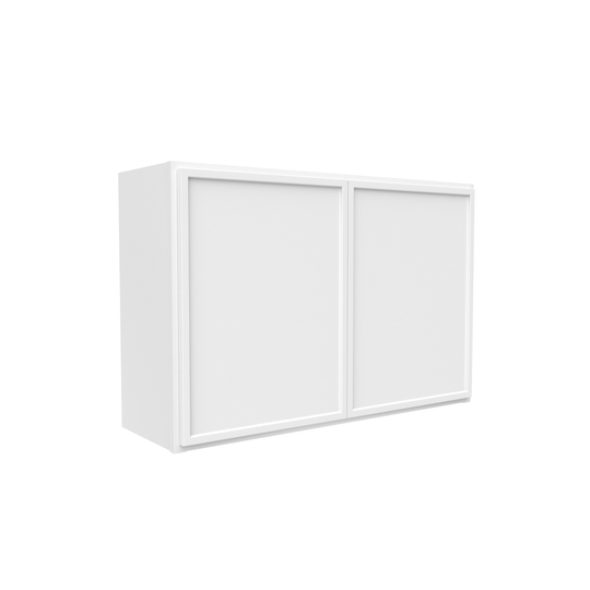 RTA - Slim Shaker Oatmeal - 24"Height Double Door Wall Cabinets - 36"W x 24"H x 12"D