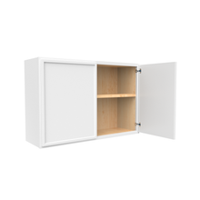 Load image into Gallery viewer, RTA - Slim Shaker Oatmeal - 24&quot;Height Double Door Wall Cabinets - 36&quot;W x 24&quot;H x 12&quot;D