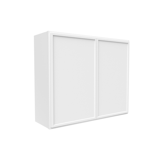 RTA - Slim Shaker Oatmeal - 30"Height Double Door Wall Cabinets - 36"W x 30"H x 12"D