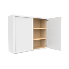 Load image into Gallery viewer, RTA - Slim Shaker Oatmeal - 30&quot;Height Double Door Wall Cabinets - 36&quot;W x 30&quot;H x 12&quot;D