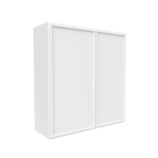 RTA - Slim Shaker Oatmeal - 36"Height Double Door Wall Cabinets - 36"W x 36"H x 12"D