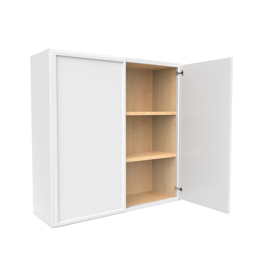 RTA - Slim Shaker Oatmeal - 36"Height Double Door Wall Cabinets - 36"W x 36"H x 12"D
