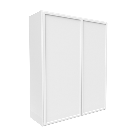RTA - Slim Shaker Oatmeal - 42"Height Double Door Wall Cabinets - 36"W x 42"H x 12"D