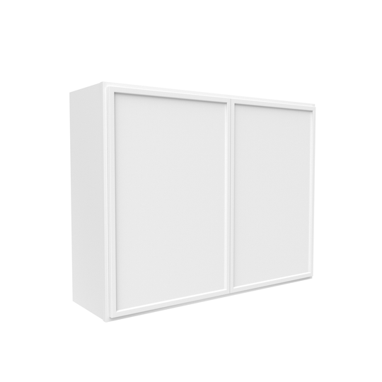 RTA - Slim Shaker Oatmeal - 30"Height Double Door Wall Cabinets - 39"W x 30"H x 12"D