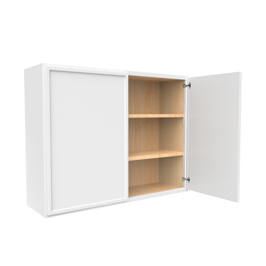 RTA - Slim Shaker Oatmeal - 30"Height Double Door Wall Cabinets - 39"W x 30"H x 12"D