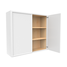 Load image into Gallery viewer, RTA - Slim Shaker Oatmeal - 36&quot;Height Double Door Wall Cabinets - 39&quot;W x 36&quot;H x 12&quot;D