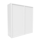 Load image into Gallery viewer, RTA - Slim Shaker Oatmeal - 42&quot;Height Double Door Wall Cabinets - 39&quot;W x 42&quot;H x 12&quot;D