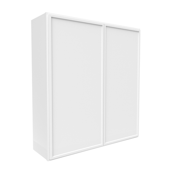 RTA - Slim Shaker Oatmeal - 42"Height Double Door Wall Cabinets - 39"W x 42"H x 12"D
