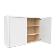 Load image into Gallery viewer, RTA - Slim Shaker Oatmeal - 30&quot;Height Double Door Wall Cabinets - 42&quot;W x 30&quot;H x 12&quot;D