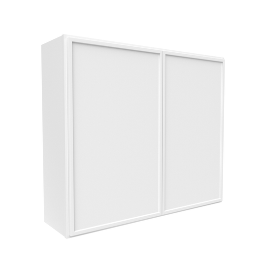 RTA - Slim Shaker Oatmeal - 36"Height Double Door Wall Cabinets - 42"W x 36"H x 12"D