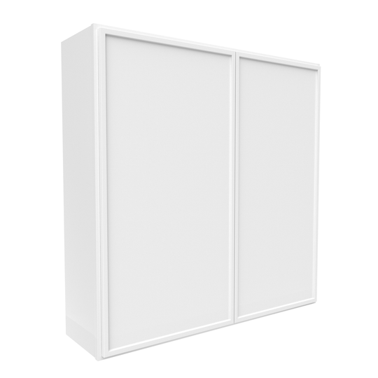 RTA - Slim Shaker Oatmeal - 42"Height Double Door Wall Cabinets - 42"W x 42"H x 12"D