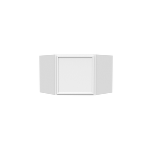 RTA - Slim Shaker Oatmeal - Diagonal Corner Wall Cabinets - 24"W x 12"H x 12"D