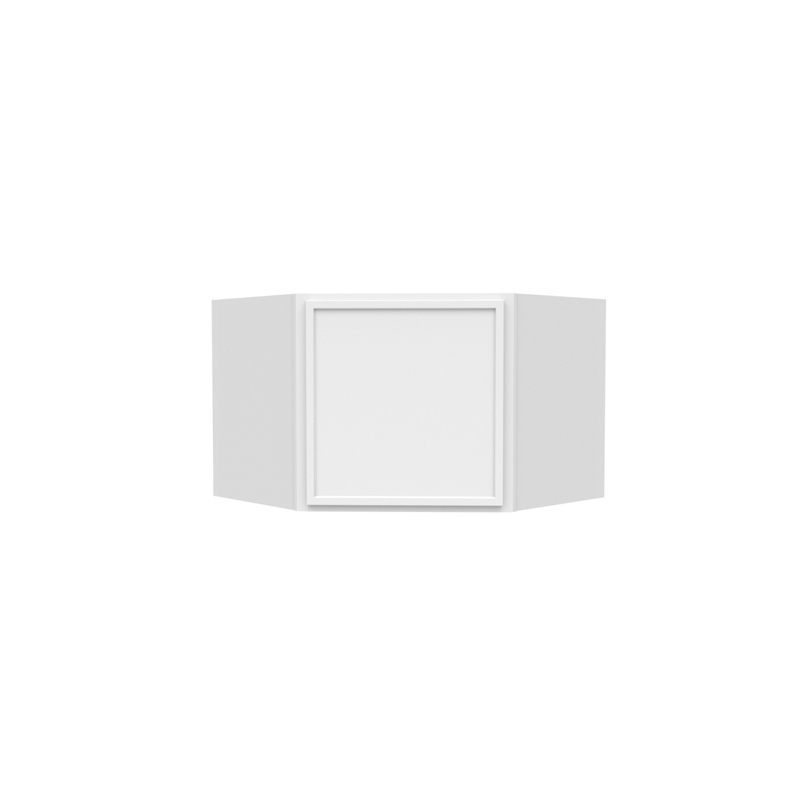 RTA - Slim Shaker Oatmeal - Diagonal Corner Wall Cabinets - 24