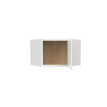 Load image into Gallery viewer, RTA - Slim Shaker Oatmeal - Diagonal Corner Wall Cabinets - 24&quot;W x 12&quot;H x 12&quot;D