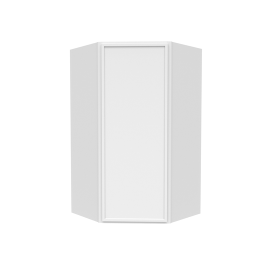RTA - Slim Shaker Oatmeal - Diagonal Corner Wall Cabinets - 24"W x 30"H x 12"D