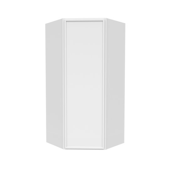 RTA - Slim Shaker Oatmeal - Diagonal Corner Wall Cabinets - 24"W x 36"H x 12"D