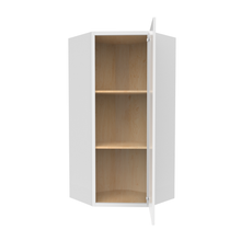 Load image into Gallery viewer, RTA - Slim Shaker Oatmeal - Diagonal Corner Wall Cabinets - 24&quot;W x 36&quot;H x 12&quot;D