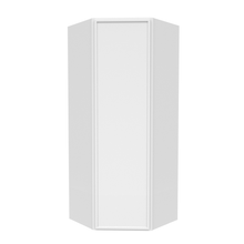 Load image into Gallery viewer, RTA - Slim Shaker Oatmeal - Diagonal Corner Wall Cabinets - 24&quot;W x 42&quot;H x 12&quot;D