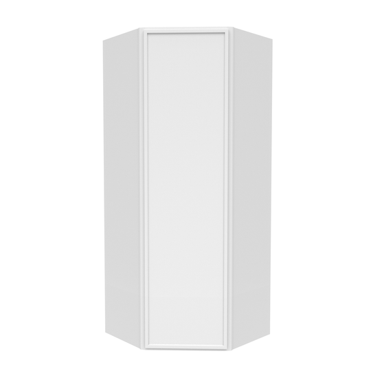 RTA - Slim Shaker Oatmeal - Diagonal Corner Wall Cabinets - 24"W x 42"H x 12"D