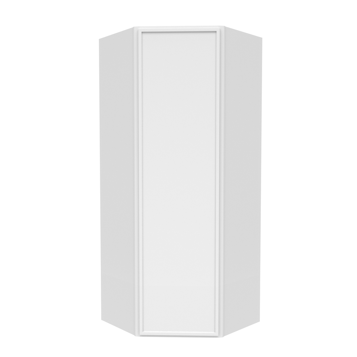 RTA - Slim Shaker Oatmeal - Diagonal Corner Wall Cabinets - 24
