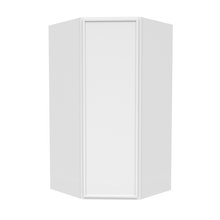 Load image into Gallery viewer, RTA - Slim Shaker Oatmeal - Diagonal Corner Wall Cabinets - 27&quot;W x 36&quot;H x 15&quot;D