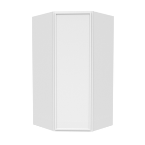 RTA - Slim Shaker Oatmeal - Diagonal Corner Wall Cabinets - 27"W x 36"H x 15"D