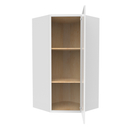 Load image into Gallery viewer, RTA - Slim Shaker Oatmeal - Diagonal Corner Wall Cabinets - 27&quot;W x 36&quot;H x 15&quot;D
