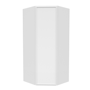RTA - Slim Shaker Oatmeal - Diagonal Corner Wall Cabinets - 27"W x 42"H x 15"D