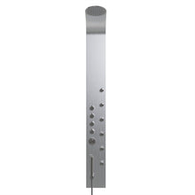 Load image into Gallery viewer, 65 in. 6-Jet Stainless Steel Shower Panel System with Fixed Round Rainfall Showerhead &amp; Handheld Shower, Self-Cleaning &amp; Jet Massage Feature