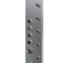 Load image into Gallery viewer, 65 in. 6-Jet Stainless Steel Shower Panel System with Fixed Round Rainfall Showerhead &amp; Handheld Shower, Self-Cleaning &amp; Jet Massage Feature
