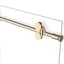 Load image into Gallery viewer, Ivanees Single Sliding Frameless Shower Door 8mm Clear Tempered Glass - Barn Door Style - Brushed Gold - 60 x 76 Inch