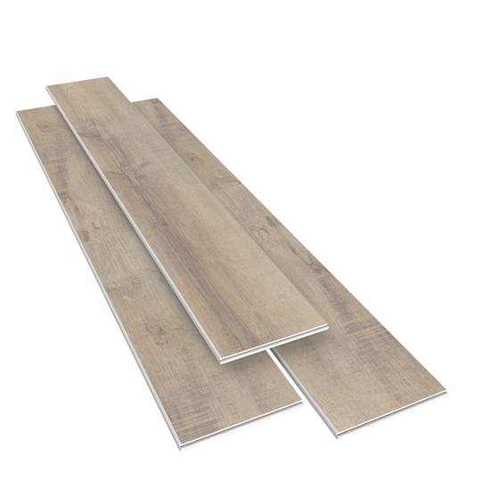 Ivanees COREtec Plus Enhanced Planks VV012-00753, Axiel Oak Waterproof Rigid Core WPC Luxury Vinyl Floor Plank 7" x 48" x 8mm