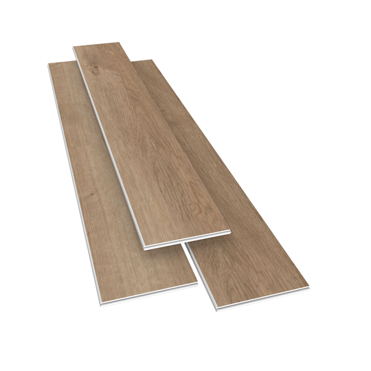 Ivanees COREtec Plus 7 Plank Waterproof Rigid Core VV017-01003, Copano Oak WPC Luxury Vinyl Floor Plank, 7" x 48" x 5mm Thickness (28.84SQ FT/ CTN)