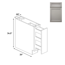 Load image into Gallery viewer, RTA - Windsor Ashen - Spice Rack Base Cabinets - 9&quot;W x 34.5&quot;H x 24&quot;D