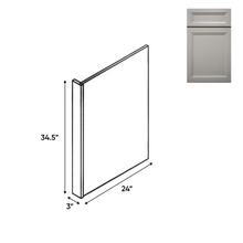 Load image into Gallery viewer, RTA - Windsor Ashen - Base End Panel - 3&quot;W x 24&quot;D x 34 1/2&quot;H