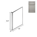 Load image into Gallery viewer, RTA - Windsor Ashen - Base End Panel - 3&quot;W x 24&quot;D x 34 1/2&quot;H
