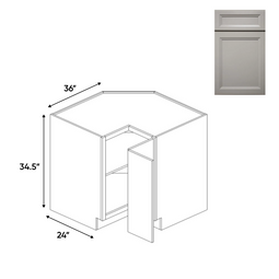 RTA - Windsor Ashen - Square Corner Cabinets - 36