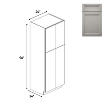 Load image into Gallery viewer, RTA - Windsor Ashen - Double Door Pantry Cabinets - 24&quot;W x 96&quot;H x 24&quot;D