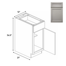 Load image into Gallery viewer, RTA - Windsor Ashen - Vanity Base Cabinets - 12&quot;W x 34.5&quot;H x 21&quot;D