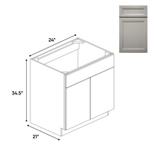 Load image into Gallery viewer, RTA - Windsor Ashen - Vanity Sink Base Cabinets - 24&quot;W x 34.5&quot;H x 21&quot;D