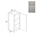 Load image into Gallery viewer, RTA - Windsor Ashen - 30&quot;Height Single Door Wall Cabinets - 18&quot;W x 30&quot;H x 12&quot;D