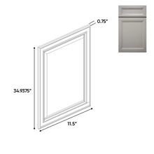 Load image into Gallery viewer, RTA - Windsor Ashen - Decorative End Panel Doors - 11.5&quot;W x 34.93&quot;H x 0.75&quot;D
