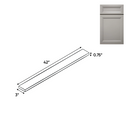 Load image into Gallery viewer, RTA - Windsor Ashen - Wall Fillers - 3&quot;W x 42&quot;H x 0.75&quot;D