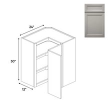 Load image into Gallery viewer, RTA - Windsor Ashen - Diagonal Corner Wall Cabinets - 24&quot;W x 30&quot;H x 12&quot;D - WA-WSC2430