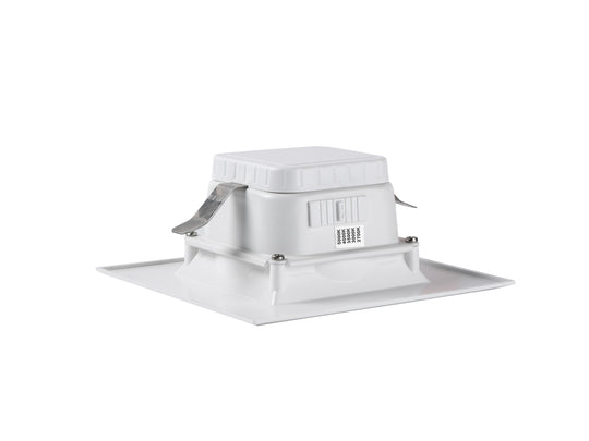 4" Square LED Downlight, 10W, 5CCT Changeable:27K/30K/35K/40K/50K, 120V AC, Baffle Aluminum Trim, Damp Rated