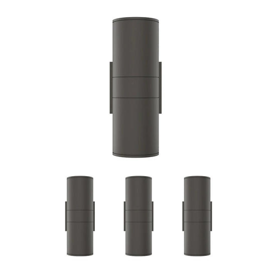 LED Outdoor Up & Down Lights With Remote, RGBW, Cylinder, 36WX2, AC100-277V, IP65, ETL CE RoSH Approval, Outdoor Wall Lights