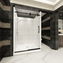Load image into Gallery viewer, Ivanees Single Sliding Frameless Shower Door 8mm Clear Tempered Glass - Barn Door Style