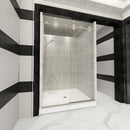 Load image into Gallery viewer, Ivanees Single Sliding Frameless Shower Door 8mm Clear Tempered Glass - Barn Door Style